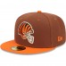 Бейсболка Cincinnati Bengals New Era Harvest 50th Anniversary 59FIFTY Fitted - Brown/Orange
