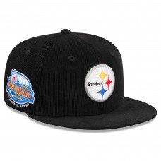 Бейсболка Pittsburgh Steelers New Era Throwback Cord 59FIFTY - Black