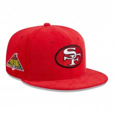 Бейсболка San Francisco 49ers New Era Throwback Cord 59FIFTY - Scarlet