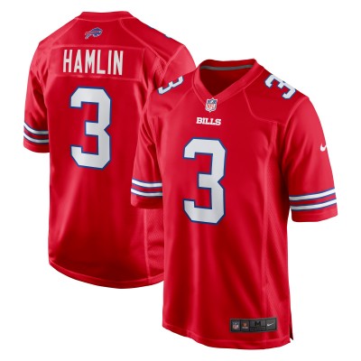 Игровая джерси Damar Hamlin Buffalo Bills Nike Alternate - Red