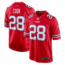 Игровая джерси James Cook Buffalo Bills Nike Alternate Game - Red