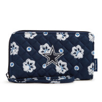 Женская кошелёк-браслет Dallas Cowboys Vera Bradley RFID Front-Zip
