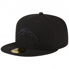 Бейсболка Los Angeles Chargers New Era Black on Black 59FIFTY Бейсболка Los Angeles Chargers New Era Black on Black 59FIFTY