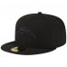 Бейсболка Los Angeles Chargers New Era Black on Black 59FIFTY