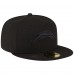Бейсболка Los Angeles Chargers New Era Black on Black 59FIFTY