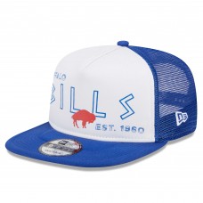 Бейсболка Buffalo Bills New Era Gridiron Classics Banger 9FIFTY Trucker - White/Royal