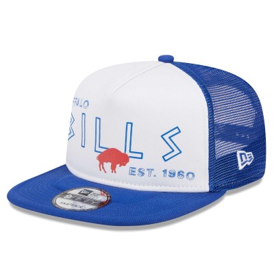 Бейсболка Buffalo Bills New Era Gridiron Classics Banger 9FIFTY Trucker - White/Royal