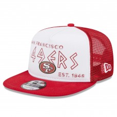 Бейсболка San Francisco 49ers New Era Banger 9FIFTY Trucker - White/Scarlet