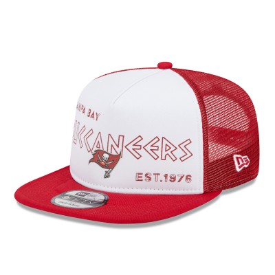 Бейсболка Tampa Bay Buccaneers New Era Banger 9FIFTY Trucker - White/Red