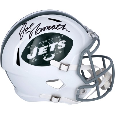 Joe Namath New York Jets Autographed Fanatics Authentic Riddell 1965-1977 Throwback Speed Replica Helmet