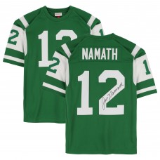 Joe Namath New York Jets Autographed Fanatics Authentic Kelly Green Mitchell & Ness Authentic Jersey Joe Namath New York Jets Autographed Fanatics Authentic Kelly Green Mitchell & Ness Authentic Jersey