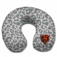 Chicago Bears Cheetah Print Memory Foam Travel Pillow