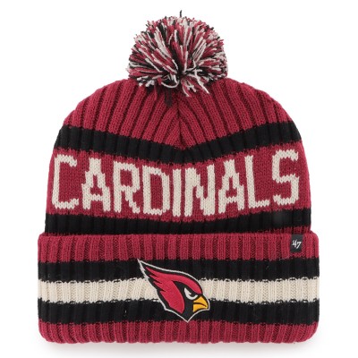 Шапка с помпоном Arizona Cardinals 47 Bering Cuffed Knit - Cardinal