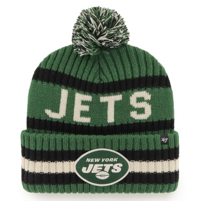 Шапка с помпоном New York Jets 47 Bering Cuffed Knit - Green