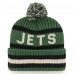 Шапка с помпоном New York Jets 47 Bering Cuffed Knit - Green