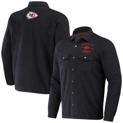 Куртка на кнопках Kansas City Chiefs NFL x Darius Rucker Collection by Fanatics Shacket - Charcoal