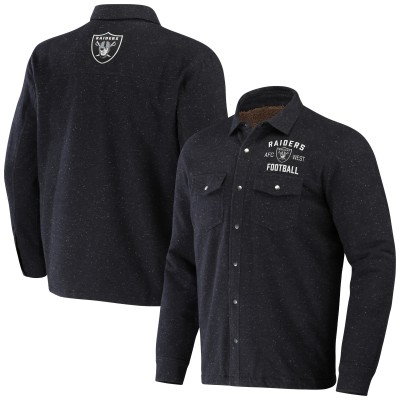 Куртка на кнопках Las Vegas Raiders NFL x Darius Rucker Collection by Fanatics Shacket - Charcoal