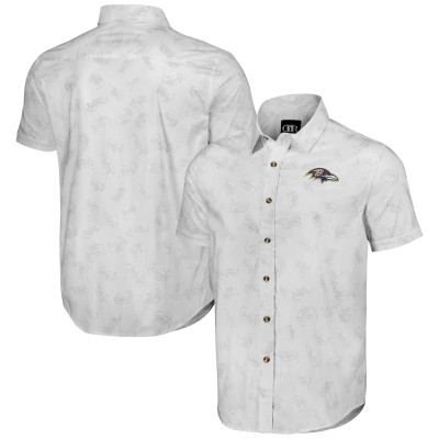 Рубашка с коротким рукавом Baltimore Ravens NFL x Darius Rucker Collection by Fanatics Woven - White