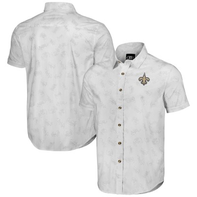 Рубашка с коротким рукавом New Orleans Saints NFL x Darius Rucker Collection by Fanatics Woven - White