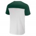 Футболка Green Bay Packers NFL x Darius Rucker Collection by Fanatics White/Green Colorblocked