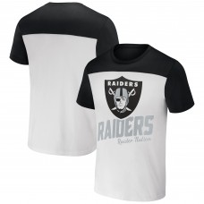 Футболка Las Vegas Raiders NFL x Darius Rucker Collection by Fanatics Colorblocked - White/Black
