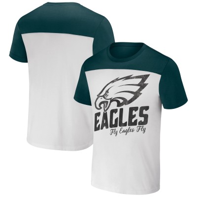 Футболка Philadelphia Eagles NFL x Darius Rucker Collection by Fanatics Colorblocked - Cream
