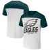 Футболка Philadelphia Eagles NFL x Darius Rucker Collection by Fanatics Colorblocked - Cream