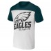 Футболка Philadelphia Eagles NFL x Darius Rucker Collection by Fanatics Colorblocked - Cream