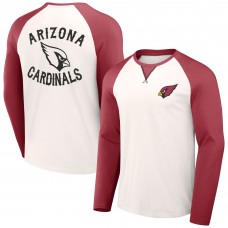 Футболка Arizona Cardinals NFL x Darius Rucker Collection by Fanatics Long Sleeve Raglan - Cream/Cardinal