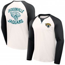 Футболка Jacksonville Jaguars NFL x Darius Rucker Collection by Fanatics Long Sleeve Raglan - Cream/Black
