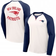 Футболка New England Patriots NFL x Darius Rucker Collection by Fanatics Long Sleeve Raglan - Cream/Navy