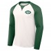 Футболка New York Jets NFL x Darius Rucker Collection by Fanatics Long Sleeve Raglan - Cream/Green