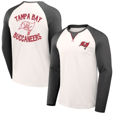 Футболка Tampa Bay Buccaneers NFL x Darius Rucker Collection by Fanatics Long Sleeve Raglan - Cream/Pewter