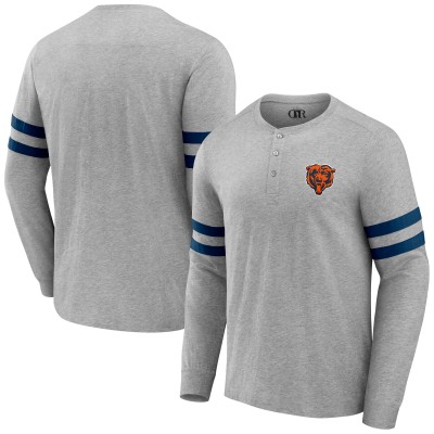 Футболка с длинным рукавом Chicago Bears NFL x Darius Rucker Collection by Henley - Heather Gray