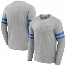 Футболка с длинным рукавом Los Angeles Chargers NFL x Darius Rucker Collection by Henley - Heather Gray
