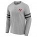 Футболка с длинным рукавом Tampa Bay Buccaneers NFL x Darius Rucker Collection by Fanatics Henley - Heather Gray