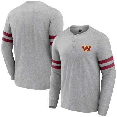 Футболка с длинным рукавом Washington Commanders NFL x Darius Rucker Collection by Henley - Heather Gray