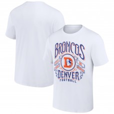 Denver Broncos NFL x Darius Rucker Collection by Fanatics Vintage Football T-Shirt - White