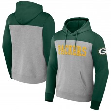 Толстовка Green Bay Packers NFL x Darius Rucker Collection by Fanatics Color Blocked - Heather Gray