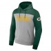 Толстовка Green Bay Packers NFL x Darius Rucker Collection by Fanatics Color Blocked - Heather Gray