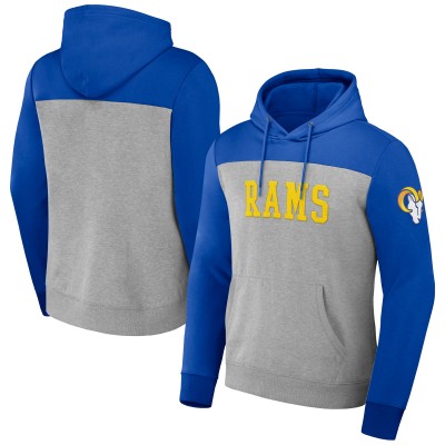 Толстовка Los Angeles Rams NFL x Darius Rucker Collection by Color Blocked - Heather Gray