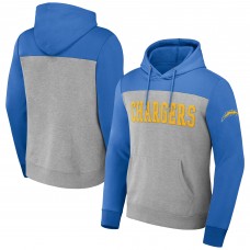 Толстовка Los Angeles Chargers NFL x Darius Rucker Collection by Color Blocked - Heather Gray