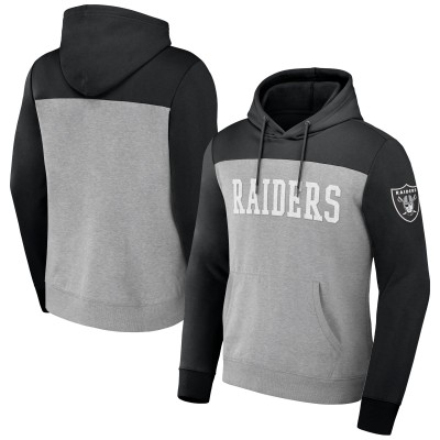 Толстовка Las Vegas Raiders NFL x Darius Rucker Collection by Fanatics Color Blocked - Heather Gray