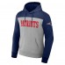 New England Patriots NFL x Darius Rucker Collection by Fanatics Heather Gray Color Blocked Pullover Hoodie