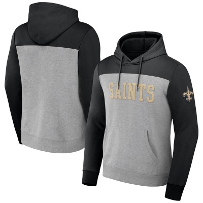 Толстовка New Orleans Saints NFL x Darius Rucker Collection by Color Blocked - Heather Gray