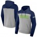 Толстовка Seattle Seahawks NFL x Darius Rucker Collection by Color Blocked - Heather Gray