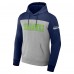 Толстовка Seattle Seahawks NFL x Darius Rucker Collection by Color Blocked - Heather Gray