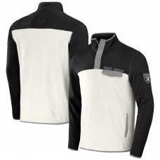 Кофта на кнопках Las Vegas Raiders NFL x Darius Rucker Collection by Fanatics Micro Fleece - Black/Cream