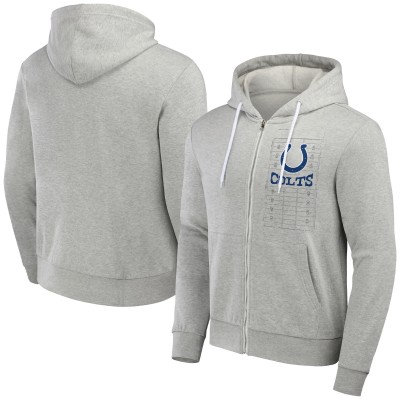 Толстовка на молнии Indianapolis Colts NFL x Darius Rucker Collection by Domestic - Heather Gray