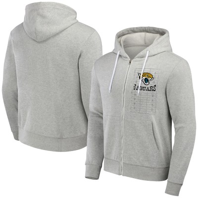 Толстовка на молнии Jacksonville Jaguars NFL x Darius Rucker Collection by Fanatics Domestic - Heather Gray